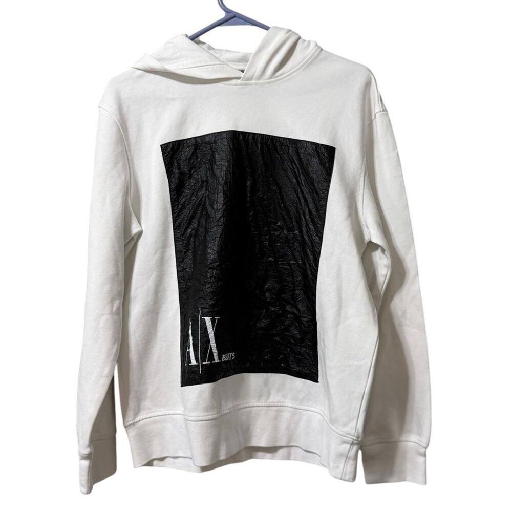 Armani Exchange Men Size Small Pullover Hoodie Designer Preppy Grunge City
